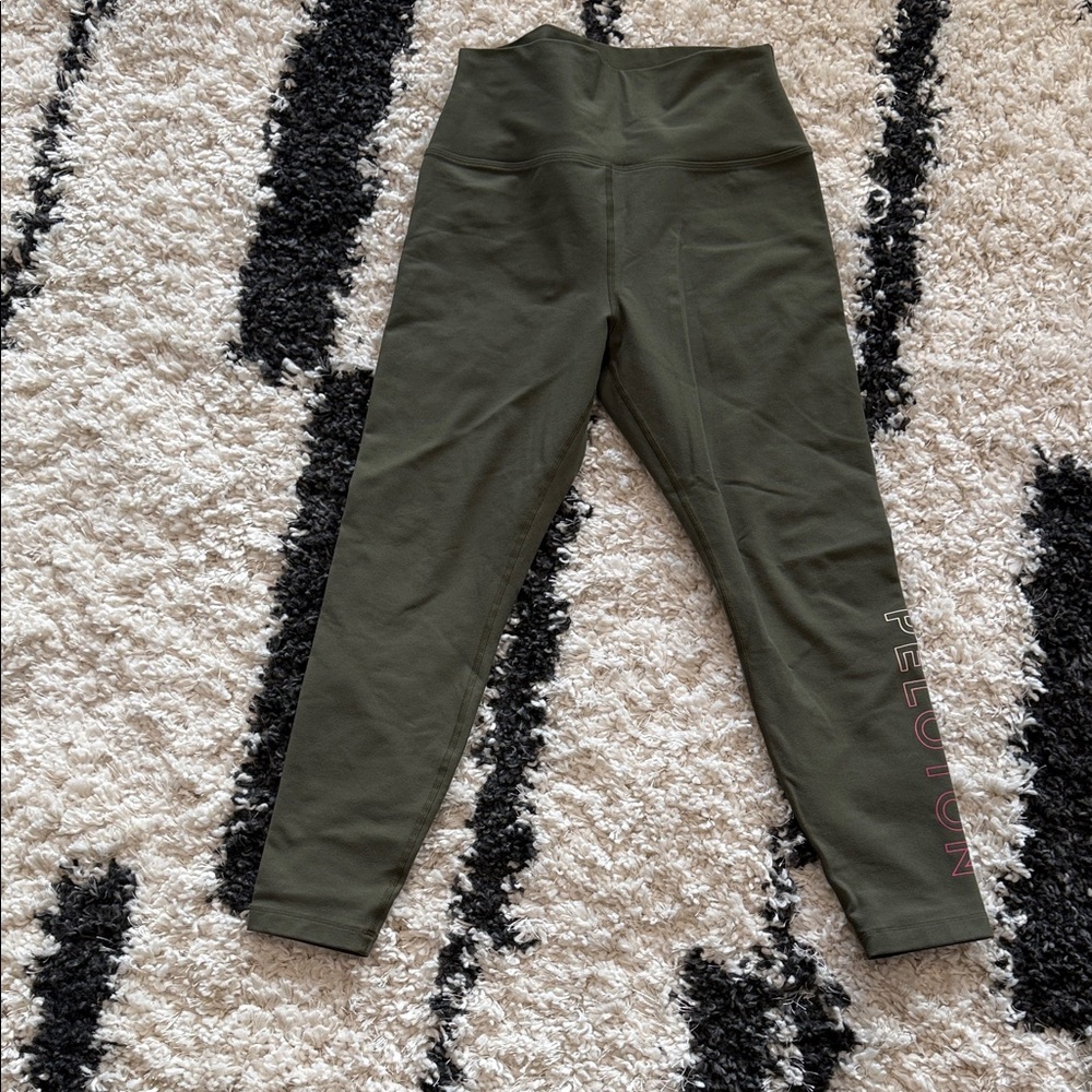 Olive Green peloton Leggings